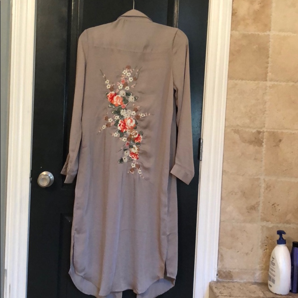 LF embroidered light weight maxi dress